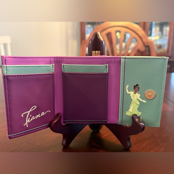 Disney Our Universe The Princess and The Frog Purple and Pink Wallet - Picture 3 of 7